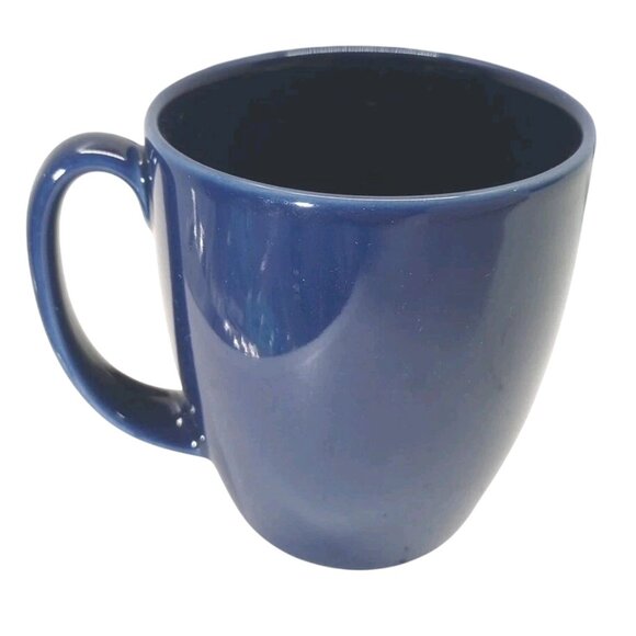 Corelle Coordinates Navy Blue Stoneware Coffee Mugs Coffee Cups Set Of 4 - Picture 2 of 4